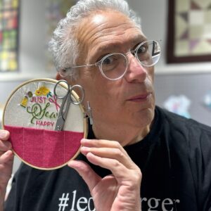 Harvey Fierstein Instagram - Took a machine embroidery class at COTTON CANDY FABRICS & QUILTS today. Learning never ends! Ha!!!!
