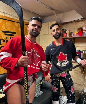 Harvinder Sihra Instagram - When the Punjabi-Canadians come through Toronto 🇨🇦🏒@gamechangerwrestling