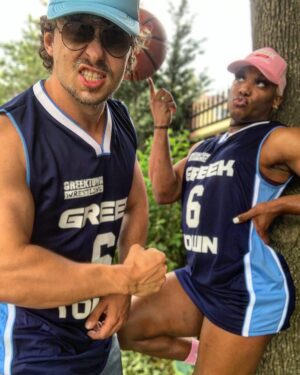 Hassan Aziz Instagram - GREEKTOWN BASKETBALL JERSEYS 🚨 EXCLUSIVE THIS WEEKEND ONLY 24 AVAILABLE 👀 GET YOUR BEST SUMMER FIT - JERSEY & TRUCKER HATS BEFORE THEY SELL OUT 🔥 #GREEKTOWNWRESTLING #SUMMERVACATION