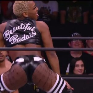 Hassan Aziz Instagram - It’s nothing silicone or “pancake” about this booty, @castershow! Stop the lies. Respectfully 🖕🏽🍑 #aewdark #aew