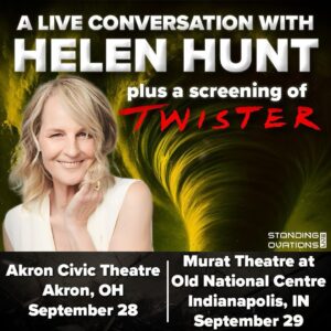Helen Hunt Instagram - They’re screening O.G. Twister and they’ve invited me to come. 

Presale tickets to both nights will be available on WED. Use link going up in my bio with password : Helen 

See you there!! 🌪️ 

#Akron #indianapolis #Twister #HelenHuntlive