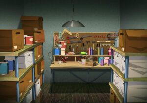 Henry Wong Instagram - Gates of Shell set interior design director: @david_soren Production Designer: @shannonjeffriesart & Chris Zibach original design by @seb_piquet #props #paramount  #animation #visualdevelopment #conceptart #art #artistoninstagram #crabs #hermitcrab #jerseyshore #beachtrash #nickelodeon #undertheboardwalk #paramountanimation #shell #artdaily #artoftheday #artist