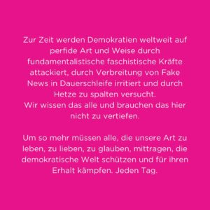Herbert Grönemeyer Instagram - Meine Worte vom CSD in Berlin, 27. Juli 2024. 

Wir stehen dagegen auf und kämpfen gemeinsam 🌈 
Danke @csd.berlin.pride für die Einladung. Es war unvergesslich. 

#CSDBerlin2024 #CSD2024