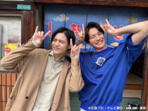 Hideyoshi Kan Instagram - 一輝兄1年間お疲れ様です🦖

前田拳太郎君の想いや仮面ライダーリバイスの皆さんの思いを受け継いで精一杯頑張ります。
僕たち「仮面ライダーギーツ」がニチアサを更に盛り上げていきます！

後は任せて下さい。

そして、いよいよ来週日曜日午前9時〜「仮面ライダーギーツ」が放送スタートです。
ぜひご覧ください🦊