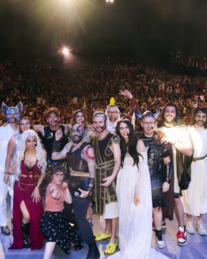 Hila Klein Instagram - Last night was a dream 
sold out show at the Greek????? 
Still can’t believe it, this is a night I’ll cherish forever 
Thank you so much to everyone that came to the show, you guys are all the most sweet beautiful talented people! Thank you also to everyone who tuned in and watched online we felt you in spirit <3
Thank you also to our most bestest number 1 crew, who worked so hard and endlessly to put so much detail into every bit and make the best show possible, and the most special thank you to my husband who puts on such an entertaining show I don’t know how he does it!!