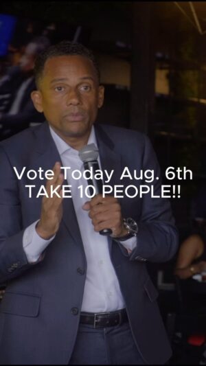 Hill Harper Instagram - LETS MAKE HISTORY TODAY💙! This is our Senate seat! Vote today for Hill Harper and bring 10 people with you. Your voice matters, so let’s make history with hope and unity. Let’s do this together!
