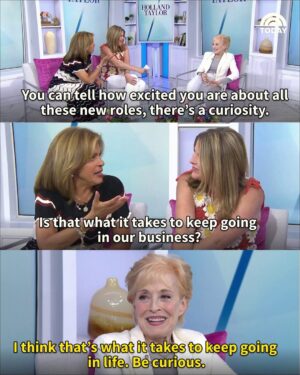 Holland Taylor Instagram - Holland Taylor spoke to Hoda and Jenna about her new play “N/A” and embracing curiosity and distractions in her life.