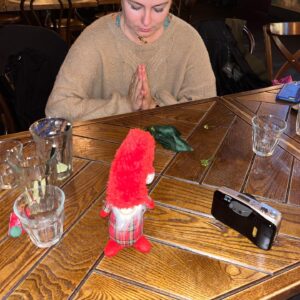 Holly Taylor Instagram - is it really ur birthday if u dont do a photoshoot w a gnome named nigel and decide to dedicate ur life to him