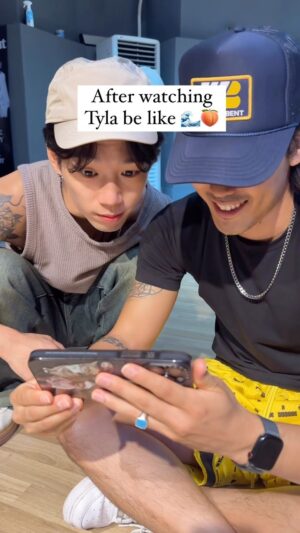 Hyojin Choi Instagram - We breakin our backs 🥲😂

Comment what u wanna see next 🍭

Tutorials dropping soon 🤓

#candyboyz #tyla #water #hyojinchoi #reaction #twerk