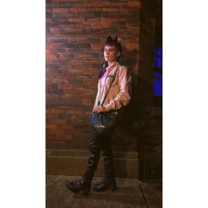 Ian Alexander Instagram - catboy on the loose 😸💕 thank you @membersonlyusa for gifting me the pink #pride jacket! 💝
.
📸: @williamrusan 
.
#ianalexander #pridemonth