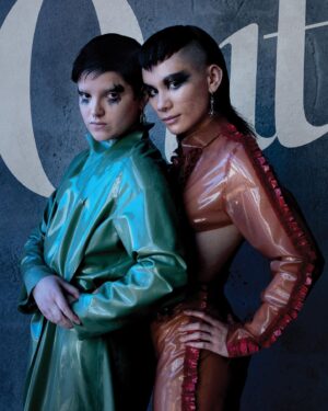 Ian Alexander Instagram - Our transgalactic heroes to the rescue. Taking us to a queerer version of the final frontier, Jan/Feb 2022 cover stars @bludelb and @ianaixander are blazing trails as #StarTrek’s first nonbinary and trans stars. In the @paramountplus series, they play teenage lovers Adira Tal and Gray. Del Barrio is a newcomer who made their television debut in the role of Adira, a human who came out last season as nonbinary, shortly before del Barrio did. Alexander plays Gray, a member of the alien species Trill and a young trans man. The actors make up two of the seven LGBTQ  people on the cast, which also includes fellow cover stars @albinokid1026 and @wcruz73. ⁠
⁠
“It is a really queer show,” stresses del Barrio, “and it has a really big viewership. The world did not crash and burn, and we did not get stoned. It’s a really good example of a show that is very, very openly gay and is doing really well because of it, which is great.” ⁠
⁠
Previously, Alexander made history as the first out trans Asian-American actor on TV, in @netflix’s ‘The OA,’ and his plans for Hollywood are just getting started. “I want to see – at every single level of production – trans people, trans people of color, trans women of color, especially because right now, like we are a minority in Hollywood, but I don’t want it to stay that way forever,” Alexander tells @lifeafterdawn in the joint feature. “We are a minority in Hollywood, but I don’t want it to stay that way forever.” Read the full cover story at the link in bio. 📸: @angelakohler;⁠
Styling: @naomizinns;⁠
Creative director: @_benjaminward_;⁠
Grooming: @damianmonzillo for @celestineagency ⁠
💄@dsimrock for @uncommon_artists⁠
💇‍♀️ @caitlinkrenzbeauty for @exclusiveartists ⁠
⁠
Ian and Blu wear @alabamablonde latex and jewelry by @rareromance.