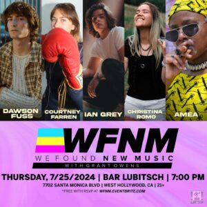 Ian Grey Instagram - Updated lineup for this Thursday at Bar Lubitsch! RSVP at WFNM.EVENTBRITE.COM