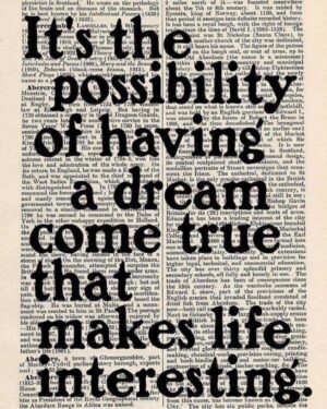 Ian Thomas Instagram - It’s the possibility of having a dream come true that makes life interesting 💭