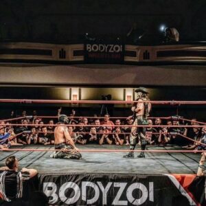 Iban Dido Gutierrez Instagram - The Bandit came to Belgium 🇧🇪 to @bodyzoi_wrestling where I am the Sheriff 🌟 .

We had a good Western but at the end, “ El bandido “ became the new sheriff in town ! Congrats & Gracias !! 🔫 🌵 #SenzaVolto #frenchsenzation🇫🇷 #frenchador #maskedknight😶 #SheriffSenza #bodyzoï #belgium🇧🇪 #newsheriffintown #elbandido
