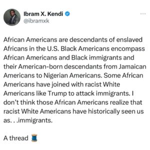 Ibram X. Kendi Instagram - A word.
