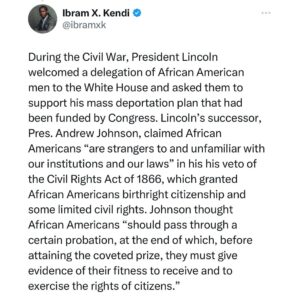 Ibram X. Kendi Instagram - A word.
