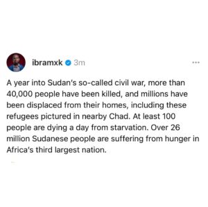 Ibram X. Kendi Instagram - A word on #Sudan. 💔🖤

📸 NYT.