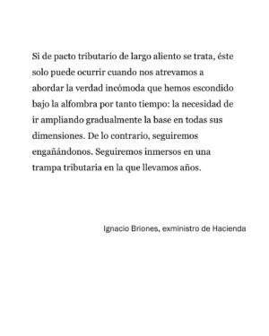 Ignacio Briones Instagram - Reforma tributaria y una verdad incómoda:  tenemos una base tributaria estrecha que hemos evitado ampliar dado que es impopular. ¿Resultado? Cada vez que se busca recaudar, sobrecargamos la tasa de quienes ya pagan. 

Es nuestra trampa tributaria. Comparto columna.