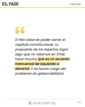 Ignacio Briones Instagram - El ex ministro de Hacienda y presidente de Horizontal, @ignaciobriones_ , explica que el gran problema de Chile es el sistema político, lo que ha impactado en la pérdida de crecimiento 📉 durante la última década. Además, sostiene que estamos ante una “lógica de suma cero, donde tu derrota es mi ganancia”. Precisamente ese punto ha generado un “descrédito” en la política 😧.
 
¿Cómo salir de esta crisis? 🔎 El hito clave es cerrar el capítulo constitucional. Así, valora el texto elaborado por los expertos, puesto que logra un acuerdo transversal de izquierda a derecha 🤝🏻. “Es la oportunidad de cerrar este tema, porque esto no lo puede hacer el Congreso que es juez 👩🏻‍⚖️ y parte y no va a cambiar las reglas electorales que los benefician” 💬, afirma en entrevista con el diario @el_paischile .

#sistemapolitico #Constitucion #anteproyecto #ConsejoConstitucional #ComisionExperta #economia #crecimiento #javiermilei #nayibbukele