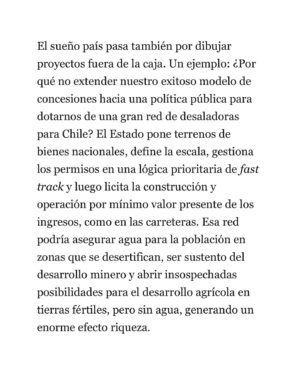 Ignacio Briones Instagram - Pareciera que el pesimismo, eso de ver las cosas por su lado negativo, se nos aparece con demasiada frecuencia. “Que Chile ya se jodíó” y que no habría más que tirar la esponja. Discrepo de la mirada pesimista. Es cierto que llevamos demasiado tiempo sumidos en un crecimiento mediocre, que somos un país más inseguro, políticamente más inestable y que nuestra institucionalidad se ha ido deteriorando. Pero también es verdad que, pese a todo, seguimos teniendo muchas fortalezas comparativas sobre las cuales construir. La libertad consiste en renegar del determinismo y la condena a seguir cayendo en la rodada. Chile puede y debe levantarse. Con audacia y ambición.