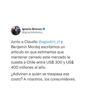Ignacio Briones Instagram - El reciente paro de camioneros nos ha vuelto a hacer conversar sobre medios alternativos para el transporte de carga en Chile. Uno fundamental, aunque desconocido para muchos, es el cabotaje marítimo. Ya he tuiteado sobre este, pero hoy -a pedido de varios- haremos doble click...