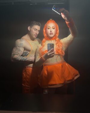 Ilona Verley Instagram - Happy Valentine’s Day from @hulk_Broghen & I
🪽🪽🪽🪽
Learning what it means to love another person this past year has enlightened me to be able to love & understand myself in new ways. 
Exploring the root of what it means to love someone beyond the general societal  perception of the word.
I’ve been finding out what the root of that word means to each person saying it around me (as well as what it means to me outside of my previous understandings) and applying that knowledge to strengthen important connections!
🪽🪽🪽🪽
Don’t get hung up on the dynamics, life is too short, focus on the feeling, tell the people that make your heart light up you love them, be honest about your feelings & never be scared of the unknown.
Life is too short and too precious not to CONNECT with those you value!
🪽🪽🪽🪽
Outfits made by me with help from Broghen!
It was my first time ever quilting & lining a garment, definitely feel like I’ve levelled up from stage costumes to actual ✨fashion✨
PVC & mesh dyed by me! 
🪽🪽🪽🪽
#twinflames #valentinesday #valentines2k24 #futurefashion #drag #dragartist #valentines
#cyberfashion #orangeclothing #ravewear
#festivaloutfits