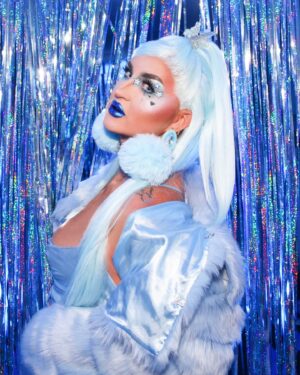 Ilona Verley Instagram - “Don’t do love, Don’t do friends | I’m only after success”
⭐️⭐️⭐️⭐️
Finally finishing up the last couple Blue Era photos I wanted to shoot in my cute lil blue apartment!
This is a take on my New Years Eve look but obvi more @euphoria vibes!
(Yeah I’m just getting around to shooting looks from Jan… I’m REAL behind y’all!!!)
Life has been so hectic in all the best ways & I feel like I say this every time I post but I’m really gonna try to get better at posting on my feed more frequently!
⭐️⭐️⭐️⭐️
Skin:
@kryolanofficial Paint Sticks NB3 & TV White
@kvdbeauty Contour Palettes (cream & powder)
@limecrimemakeup Mermaids Hi-Lite
@bhcosmetics Blush palette 
Brows:
@anastasiabeverlyhills Dip Brow in Ebony
  Brow Freeze
Eyes:
@bhcosmetics @thenewclassic Totally Plastic palette in Blue Fur
@aboutfacebeauty matte fluid eye paint in white noise & No Queen Blues
Lips:
@kvdbeauty Glimmer Veil In reverb
Hair: 
@ardawigscanada powder blue Lindsay styled by me
Photo by me with help from @pinkponyboy 
⭐️⭐️⭐️⭐️
#euphoriamakeup #euphoriavibes #euphoria #starmakeup #stareyes #bluehair #fakefur