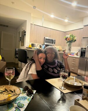 Imani Hakim Instagram - my spirit told me I was in need of mama energy so I listened. my grandmother blessed us with her energy for a week and it was truly something special. to be in a space of unconditional love, to be seen, held, nurtured, poured into with no expectation of anything in return. oof— thank you! thank you grammy for loving on me deeeeeep and loving on my people 🤎grateful grateful grateful. some healinggg was hadddd, okay?!? 🥹