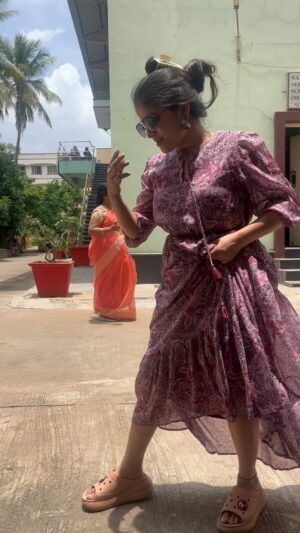 Indravathi Chauhan Instagram - You will say tauba tauba after watching me do #TaubaTauba step. Yenjaaay!!Just for fun🤪🤣