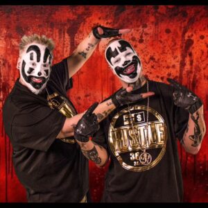 Insane Clown Posse Instagram - 𝗜𝗖𝗣’𝗦 𝗧𝗛𝗘 𝗥𝗘𝗗 𝗦𝗛𝗢𝗪 𝗖𝗢𝗠𝗜𝗡𝗚 𝗦𝗢𝗢𝗡 𝗧𝗢 𝗔 𝗚𝗔𝗧𝗛𝗘𝗥𝗜𝗡𝗚 𝗡𝗘𝗔𝗥 𝗬𝗢𝗨!!!

When you hear the sharp pipes of a calliope winding its way into your brain, it's already too late. The music rises, growing ever more frantic, as a gang of redrum clowns take to the stage alongside two titans of bloody terror: Violent J and Shaggy 2 Dope, collectively known as the Insane Clown Posse! From putting the worst of the ghetto in your face to dragging you down to reddish glow of Hell's Pit, it's a name synonymous with Horror Rap since 1992, and in 2024 they're dropping three decades of Wicked Shit on The Gathering of The Juggalos like a Hatchet to the dome! Prepare your eyes and ears for some of the scariest and most influential cuts committed to wax, played live and in your face as the Faygo flies like a bigot's head after a visit from a Joker's Card! You want horror? Welcome to the core, OG Wicked Clown style painted on a red canvas using real blood! And the only way to reach it is at The Gathering of The Juggalos!

Tickets on sale now at
www.juggalogathering.com

#insaneclownposse #gatheringofthejuggalos