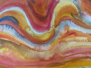 Isabel Lucas Instagram - under the silence 
sun rocks colours are holding
a listening peace 
an American oasis 
elongating stillness 
cupping water 
and my heart