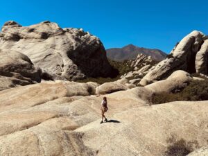 Isabel Lucas Instagram - under the silence 
sun rocks colours are holding
a listening peace 
an American oasis 
elongating stillness 
cupping water 
and my heart