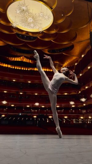 Isabella Boylston Instagram - almost face planted after the last clip ☺️ also the view of the met from the stage has to be one of the most gorgeous things