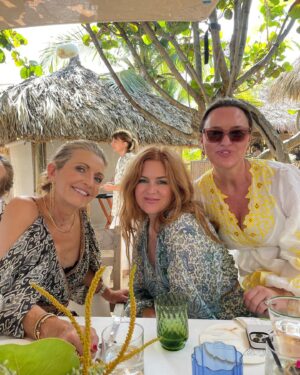 Isla Fisher Instagram - What a magical three day adventure. Thanks to our beloved Aussie fashion sisters -  Nicky and Simone Zimmermann ❤️. New friends were made, charming beaches discovered by mokes under a Solstice Strawberry Moon. Thank you for sharing your world with us all. We are all so truly grateful ❤️
