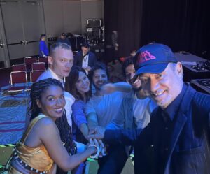 Iwan Rheon Instagram - Lots of fun with these wonderful people at #SDCC #thoseabouttodie @peacock @primevideo