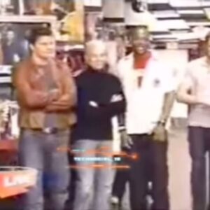 J. August Richards Instagram - Yo I am literally screaming!!! This is a clip of the men of #ANGEL on The Ryan Seacrest Show sometime in the 2000’s! WHAT THE HELL DO I HAVE ON??? My husband said it’s giving “BYE BYE BYE #NoStringsAttached!” 😂😂😂 Shout out to David, James and Rest in Peace to the beloved Andy Hallett…💚 (Thank you @technogirl__19 for preserving the moment!)