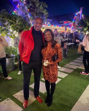 J. August Richards Instagram - An incredible time was had by all at @julieplec’s holiday party!!! Got to reunite with my #VampireAcademy fam and Julie even made it snow is SoCal… Vibes!!!