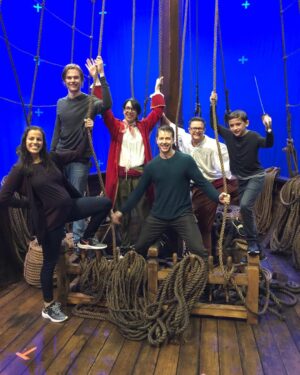 Jack Messina Instagram - Such a fun day shooting this episode on the ship. Crew did an amazing job. I hated seeing them break it down after wrap. @nbcmanifest #pirateday. #manifest