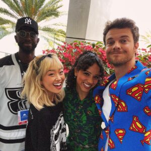 Jack Quaid Instagram - 💥COMIC CON DAY 2 #myadventureswithsuperman #thesafeman #startreklowerdecks #lowerdecks #sdcc