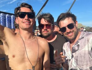 Jack Whitehall Instagram - Had a glorious weekend at Glastonbury! Dried my eyes at The Streets, pushed some buttons with the Sugarbabes, felt like a woman during Shania Twain and then got over excited at Burna Boy and took my shirt off  and may have slipped a disk performing some kind of slut drop. We gave the weekend a real hawk tuah. Best festival on earth! @glastofest