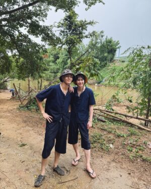 Jackrin Kungwankiatichai Instagram - มาอาบน้ำช้าง (พี่พลอย) ครั้งแรกในชีวิต!! ตื่นเต้ลฝุดๆ🐘🧡
