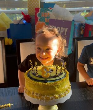 Jaclyn Glenn Instagram - Happy 3 years Asher!! Roomba themed bday party will be one we remember forever! Love you so much baby. Always my baby no matter what 💛
