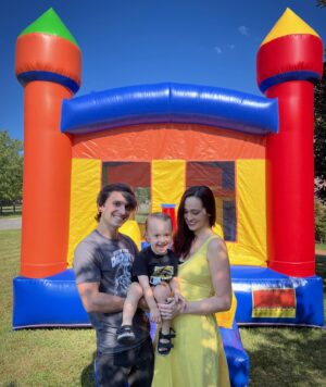 Jaclyn Glenn Instagram - Happy 3 years Asher!! Roomba themed bday party will be one we remember forever! Love you so much baby. Always my baby no matter what 💛