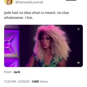 Jade Jolie Instagram - Facts 😂 @rupaulsdragrace - I just thought be gracious and smile lol 😂 “add it”