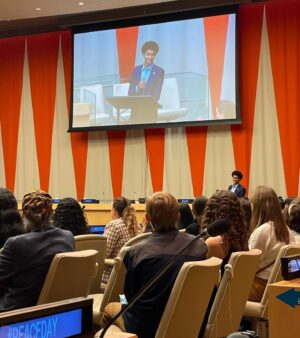 Jaden Michael Instagram - Im back at the @unitednations 
AND
What an honor to be invited as a speaker for The International Day of Peace. 
In discussion of this years powerful theme “End Racism, Build Peace,” 
I will be joined by @antonioguterres @melissarfleming @maulikpancholy @ashlynso_ and a performance by @bluemangroup 

Watch us on Media.un.org  On Demand 

Bit.ly./peaceday2022

Join us in Observance of 
#peaceday