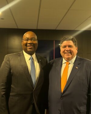 Jaime Harrison Instagram - I’m in Chicago today with my good friend @JBPritzker getting people fired up for the @DemConvention!

From the accomplishments of the Biden-Harris administration to the success of Democrats in Congress and state Houses nationwide, we’ve got a lot to celebrate this summer.