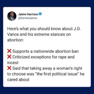 Jaime Harrison Instagram - J.D. Vance is Trump’s MAGA Mini-Me.