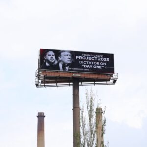 Jaime Harrison Instagram - Keep an eye out: We’ve got new billboards running to hold Trump and Vance accountable for their extremist Project 2025 agenda. 

We won’t let voters forget the dangerous policies this ticket has promised!