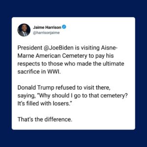 Jaime Harrison Instagram - The difference is crystal clear.