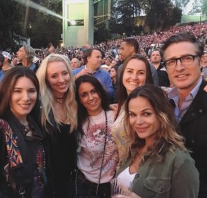 Jaime Murray Instagram - Happiness is being with these beauties & a sold out #hollywoodbowl for #deadandcompany #gratefuldead @julsbindi @shellebelle007 @ericacornwall @golokatv @cahillroarla